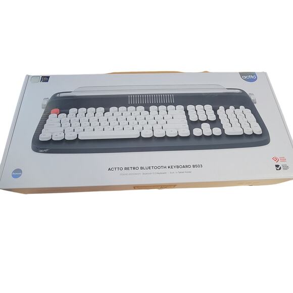 Accto Retro Bluetooth Keyboard - Picture 1 of 6